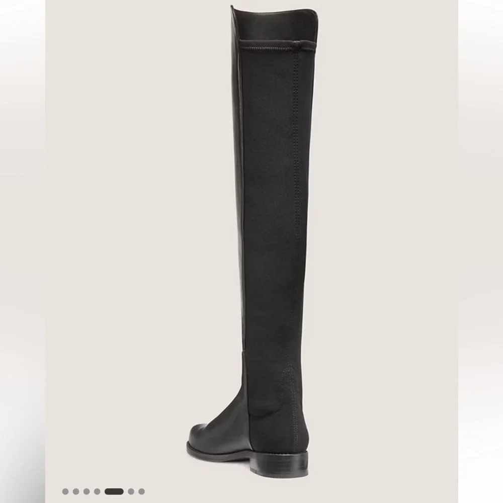 Stuart Weitzman 5050 Knee-High Boots In Black Leather Boots size 6.5 new